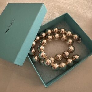 Tiffany & Co. Silver oversized “pearls” Sterling Silver HardWear ball- necklace